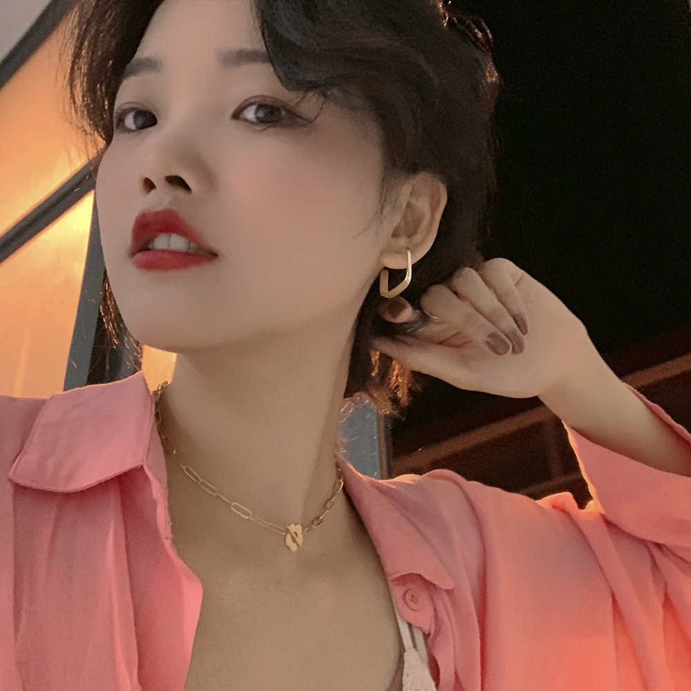 Simple Style Square Alloy Plating Earrings