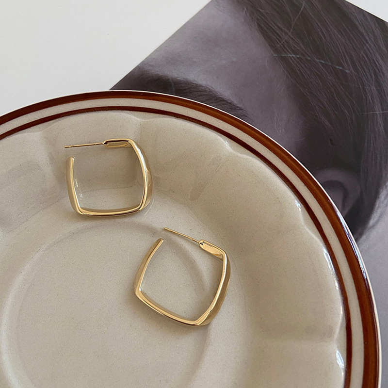Simple Style Square Alloy Plating Earrings