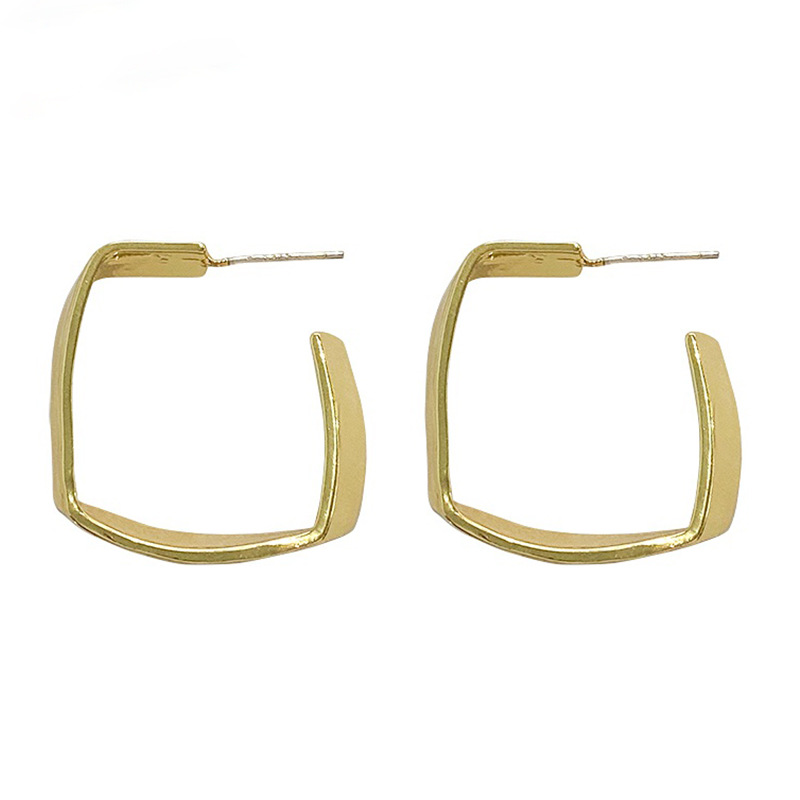 Simple Style Square Alloy Plating Earrings