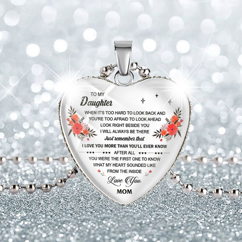 Fashion Letter Alloy Plating Glass Pendant Necklace 1 Piece