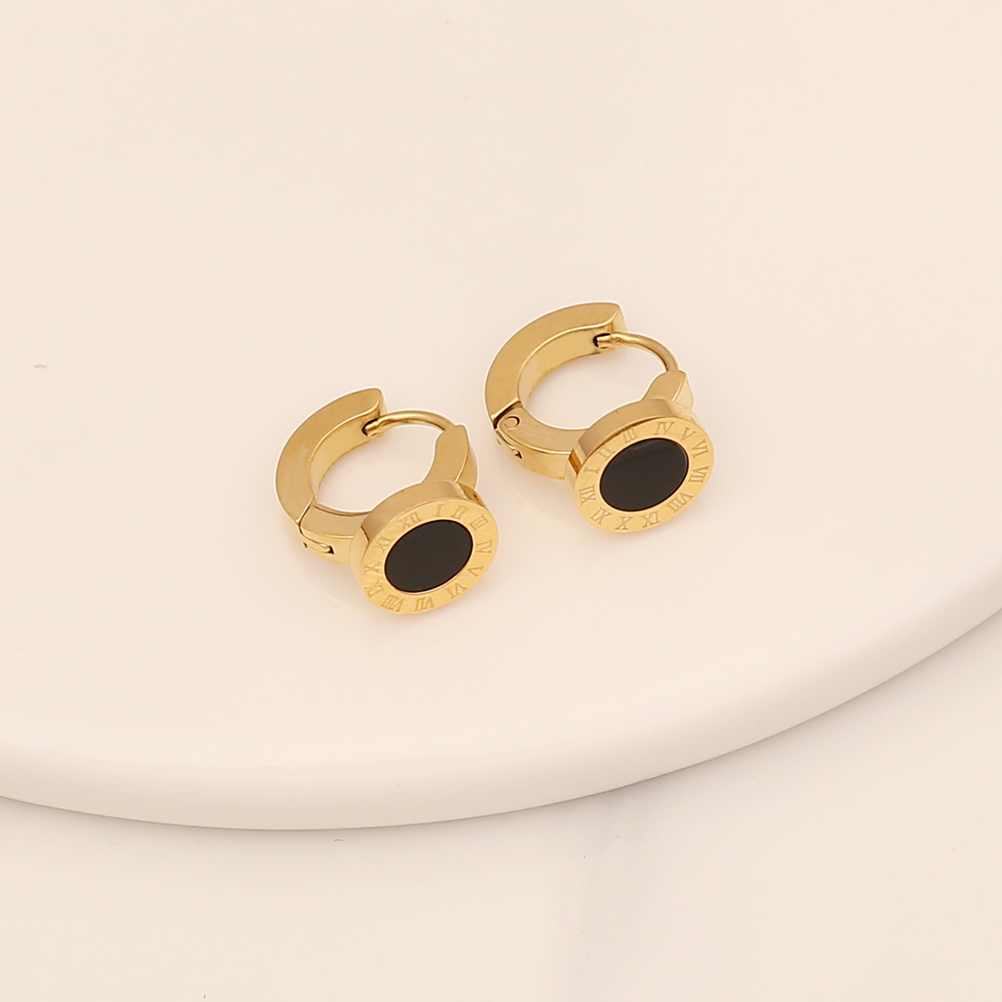 Fashion Heart Shape Butterfly Stainless Steel Earrings Plating Stainless Steel Earrings 1 Pair