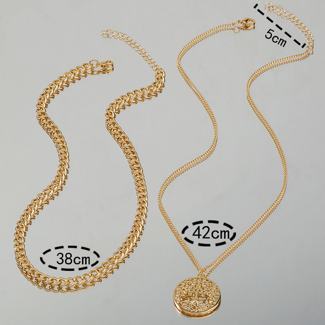 Casual Heart Shape Alloy Hollow Out Inlay Rhinestones Womenu0027S Layered Necklaces 1 Piece