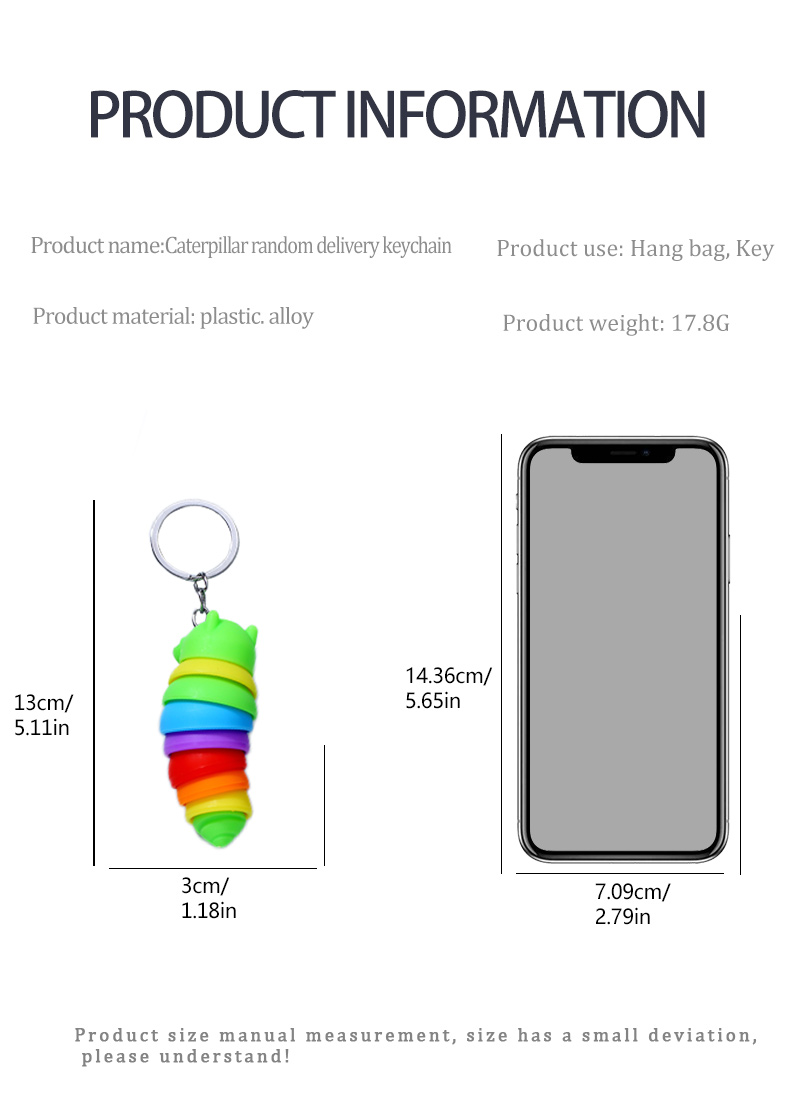Cute Insect Alloy Plastic Bag Pendant Keychain 1 Piece
