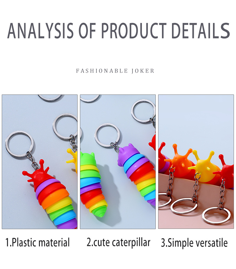 Cute Insect Alloy Plastic Bag Pendant Keychain 1 Piece