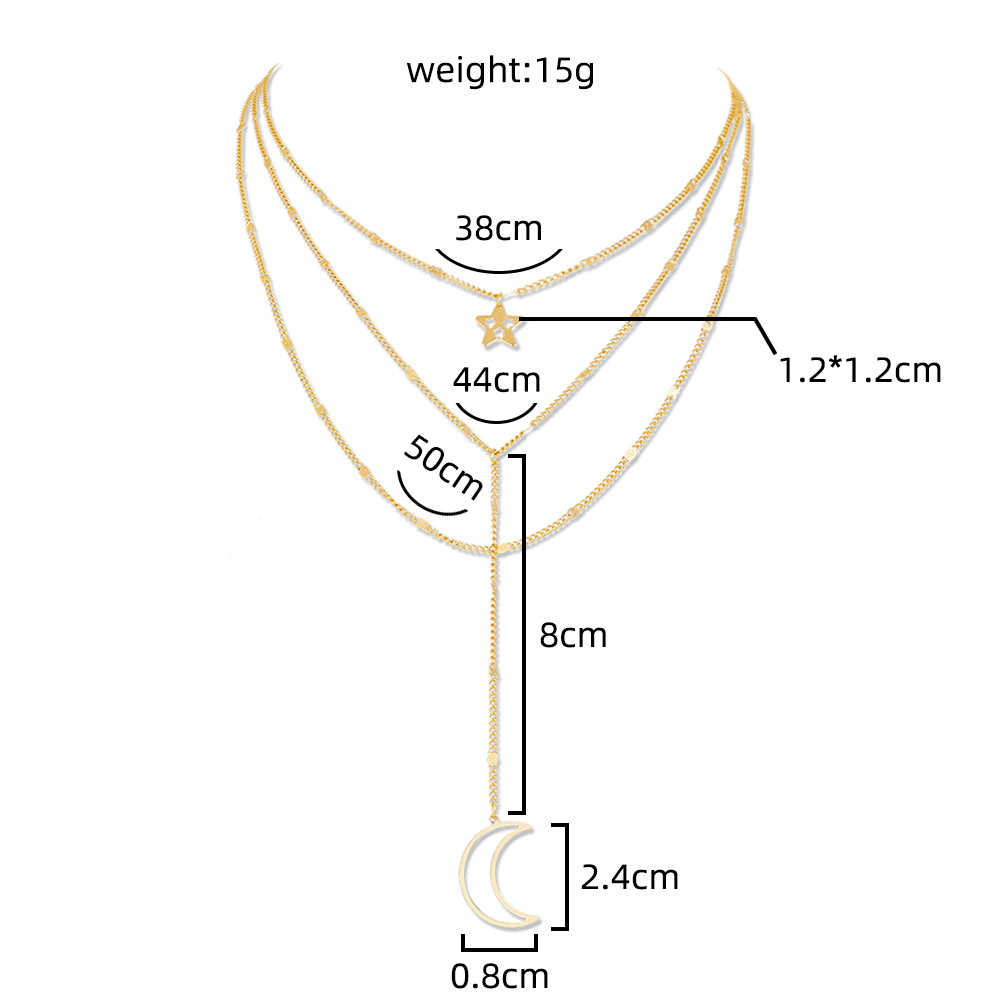 Fashion Star Tassel Heart Shape Aluminium Alloy Inlay Artificial Pearls Zircon Necklace 1 Piece