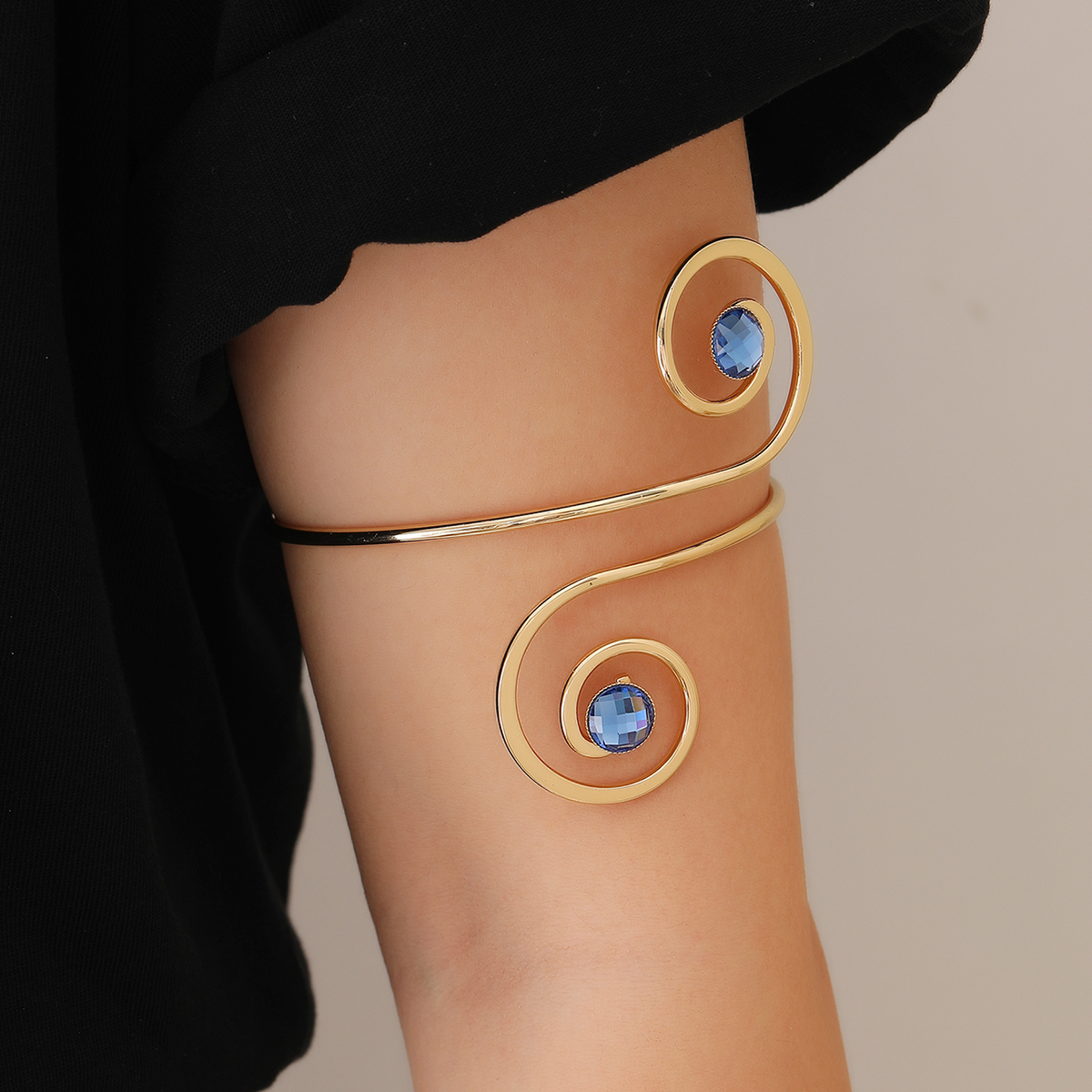 Simple Style The Answer Alloy Plating Rhinestones arm bracelet