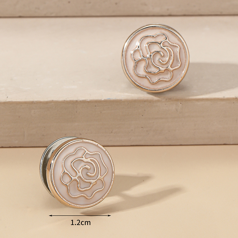 Sweet Rose Alloy Enamel Brooches