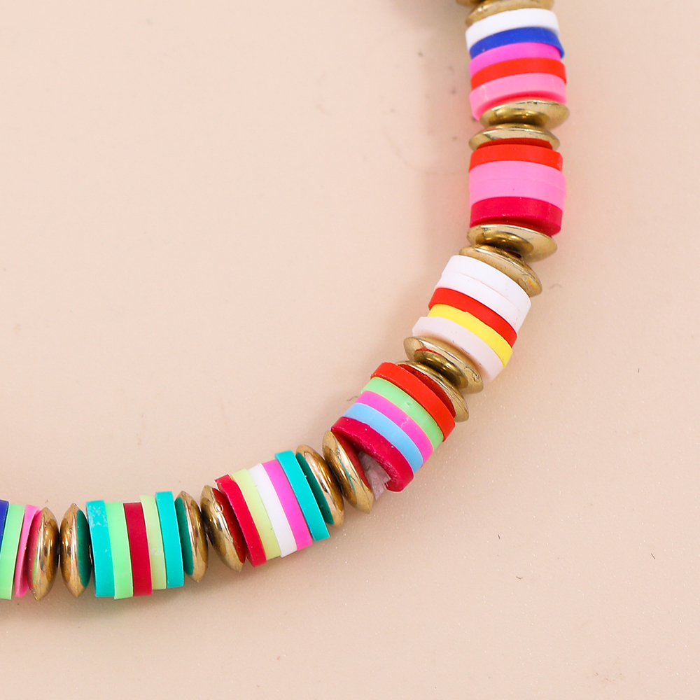 Bohemian Color Block soft clay Beaded Bracelets