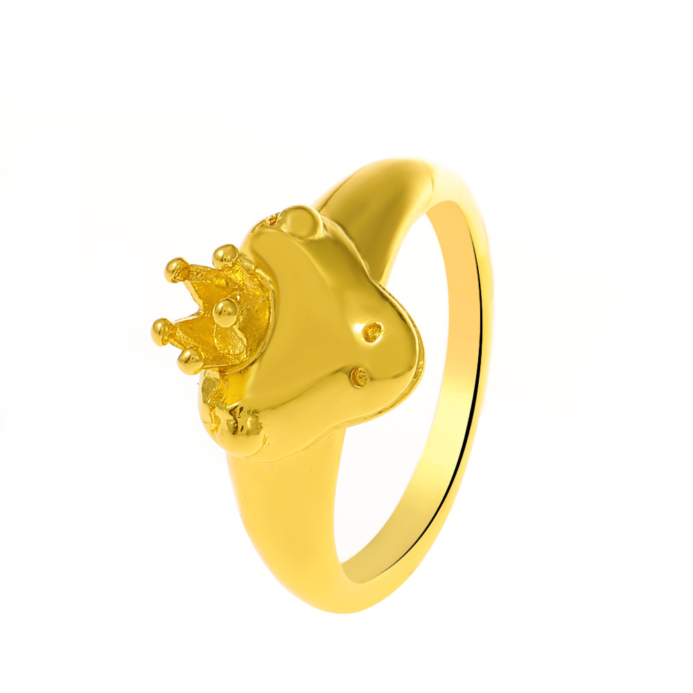 Cute Frog Alloy Plating Unisex Rings 1 Piece