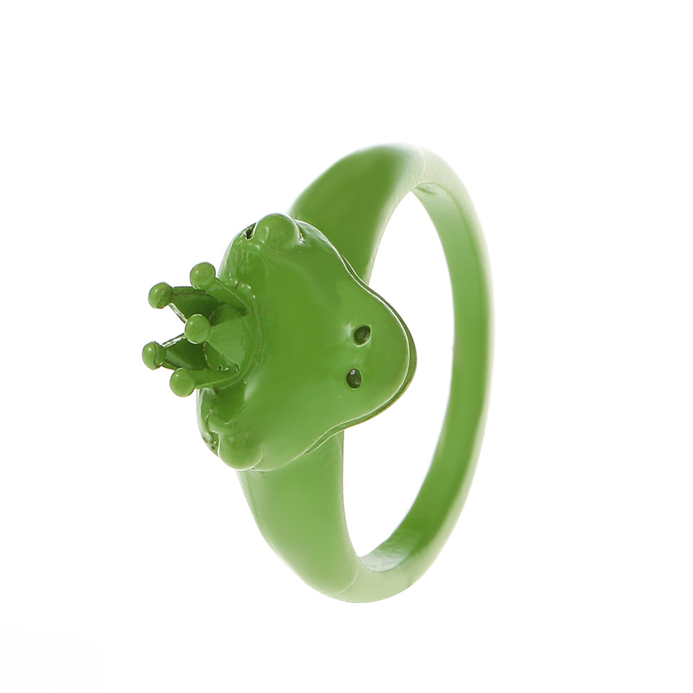 Cute Frog Alloy Plating Unisex Rings 1 Piece