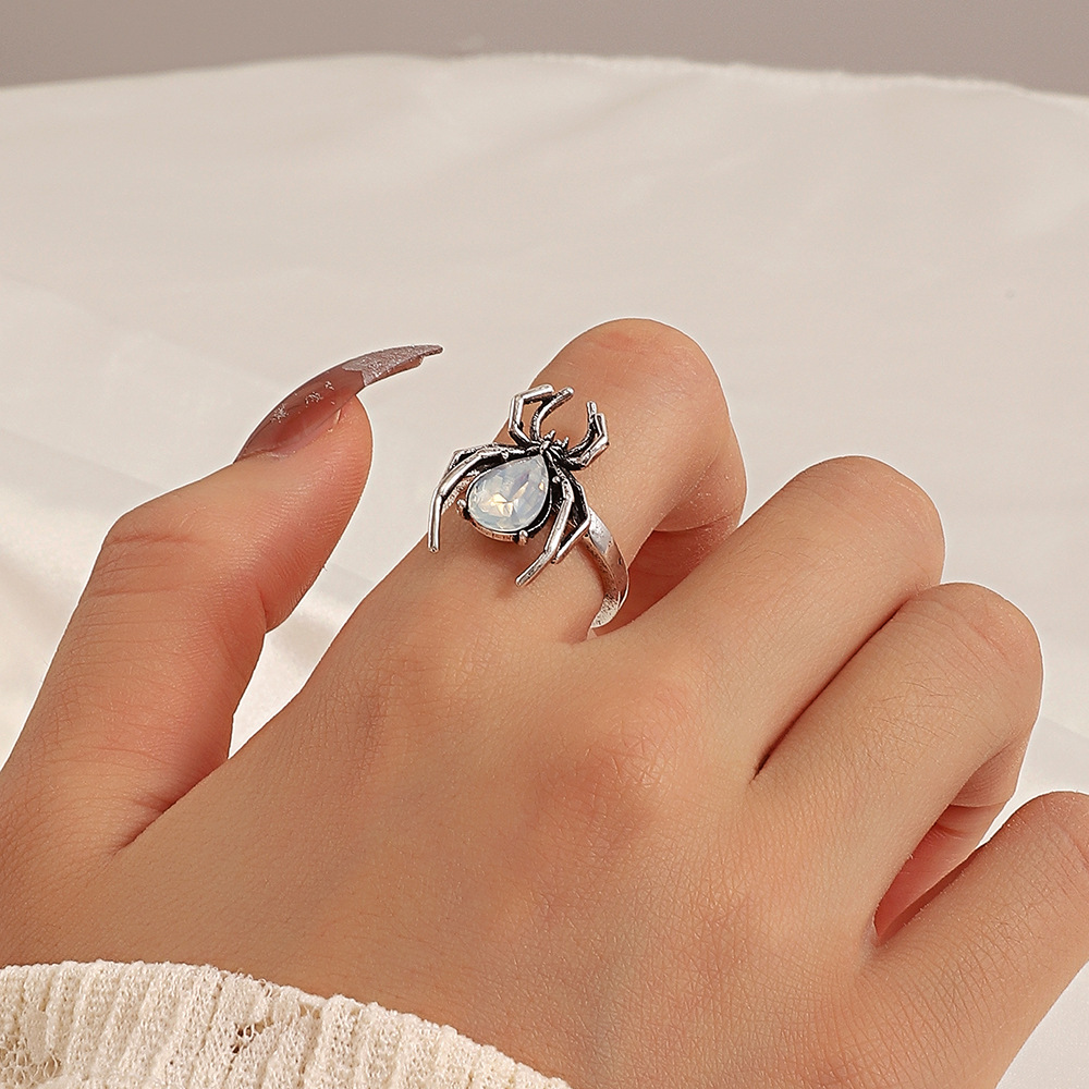 Funny Spider Alloy Plating Womenu0027S Open Ring 1 Piece