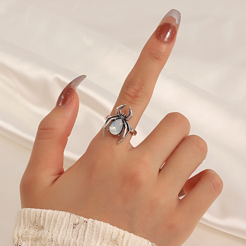 Funny Spider Alloy Plating Womenu0027S Open Ring 1 Piece