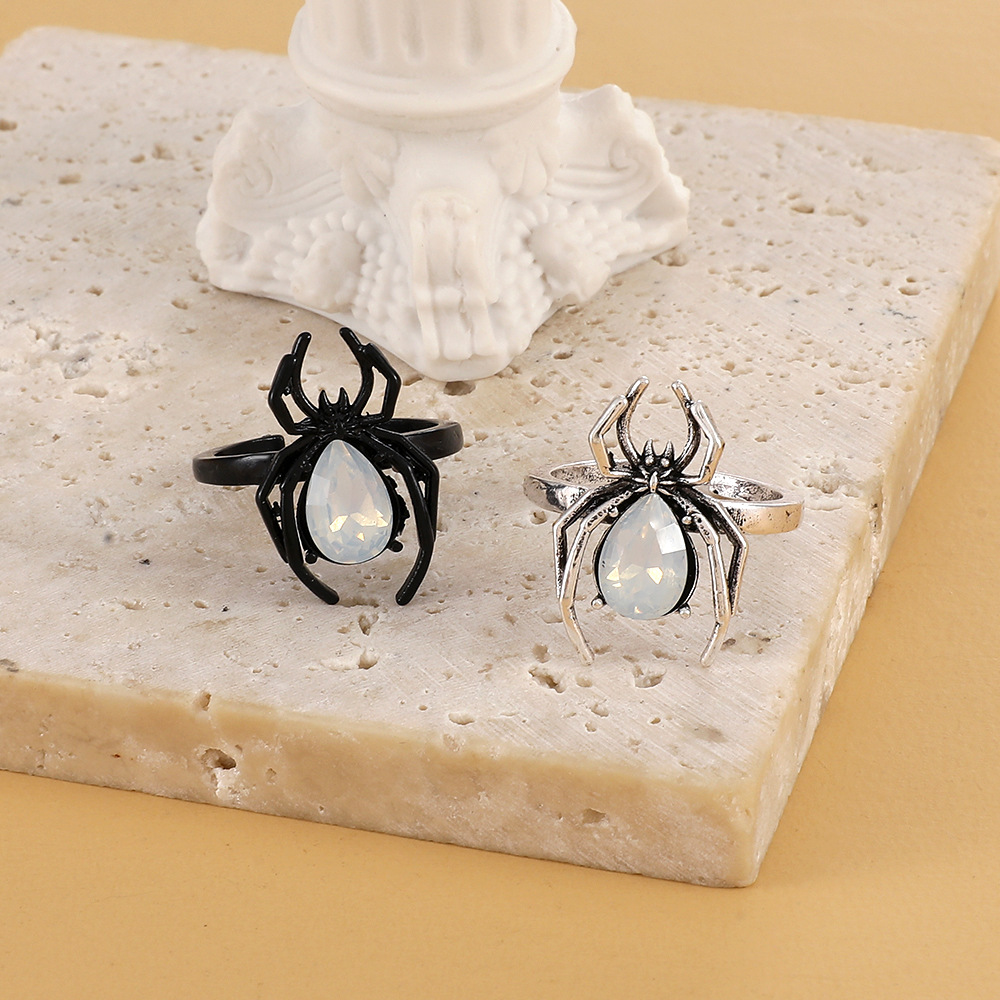 Funny Spider Alloy Plating Womenu0027S Open Ring 1 Piece