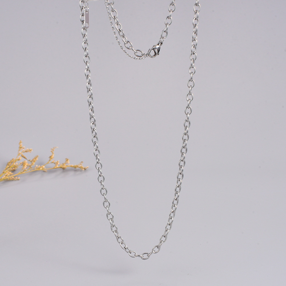 Simple Style Geometric Titanium Steel Necklace Plating Stainless Steel Necklaces