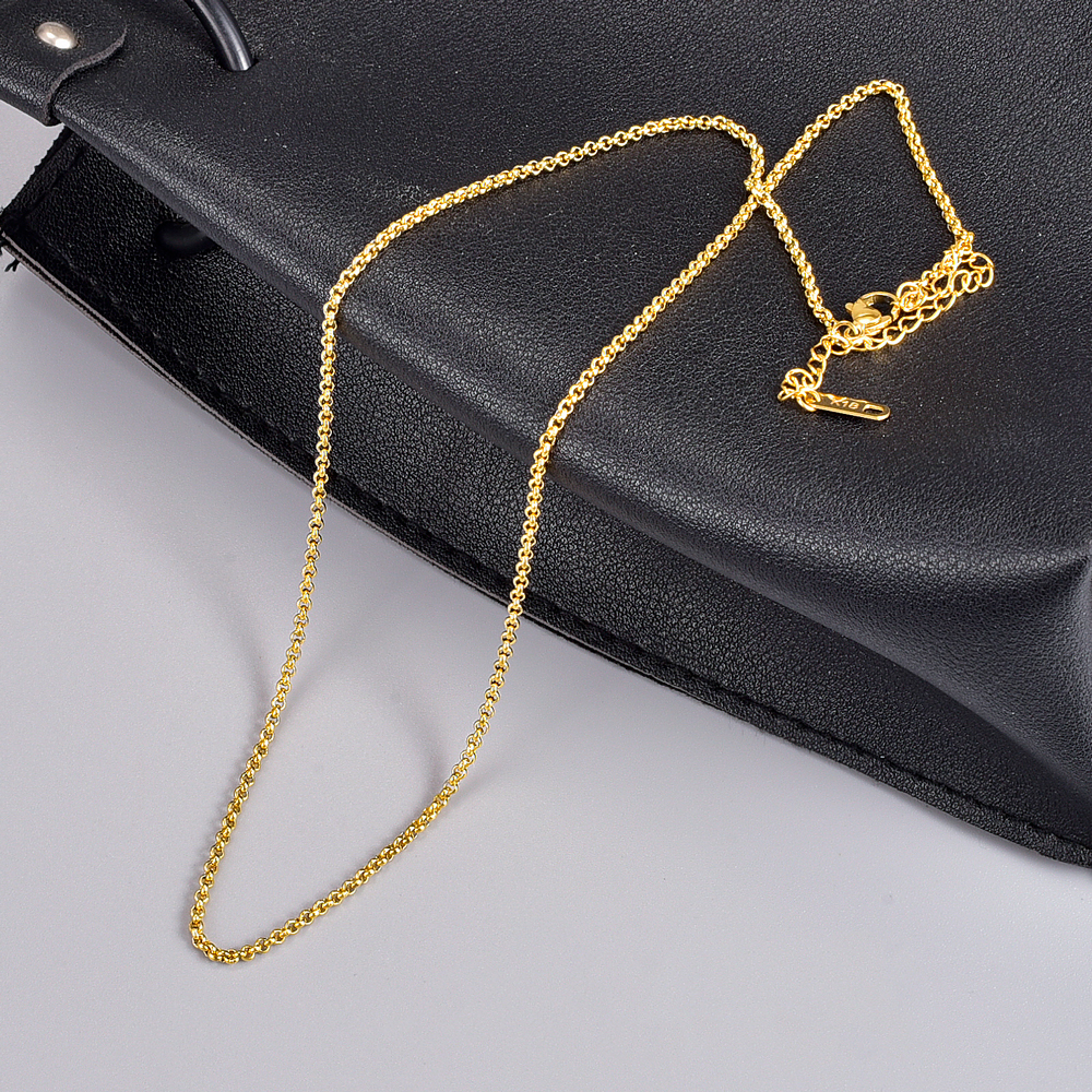 Simple Style Solid Color Titanium Steel Necklace Plating Stainless Steel Necklaces