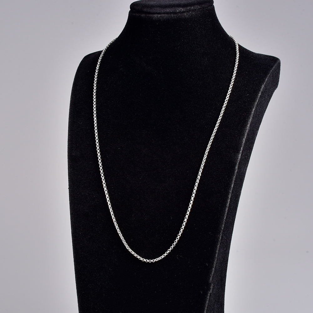 Simple Style Solid Color Titanium Steel Necklace Plating Stainless Steel Necklaces
