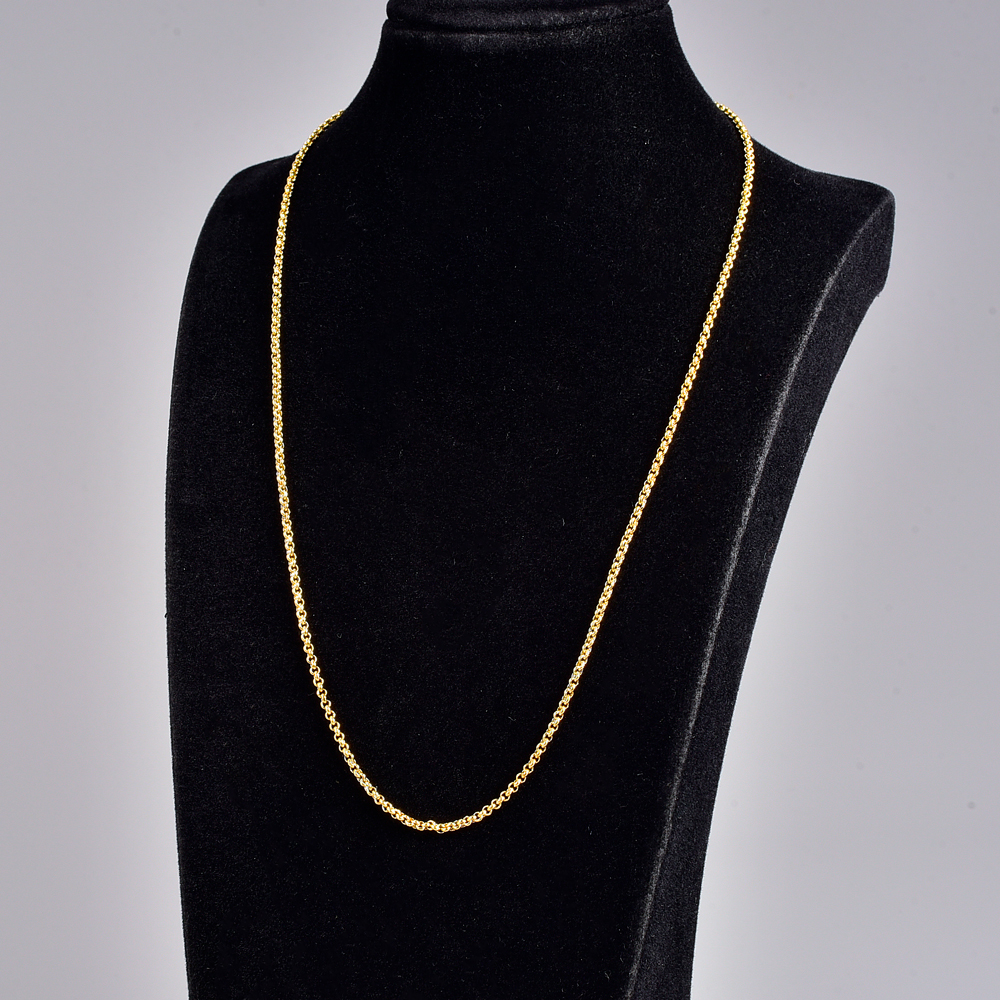 Simple Style Solid Color Titanium Steel Necklace Plating Stainless Steel Necklaces