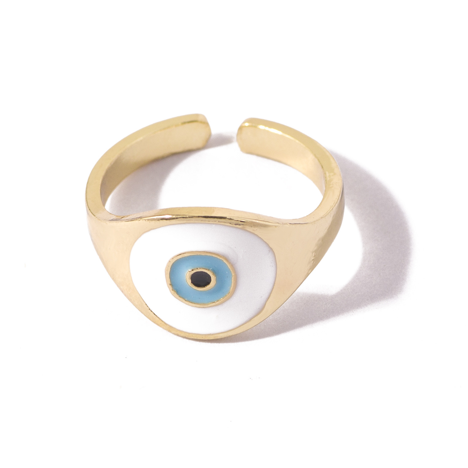 Fashion Devilu0027S Eye Alloy Enamel Womenu0027S Open Ring 1 Piece