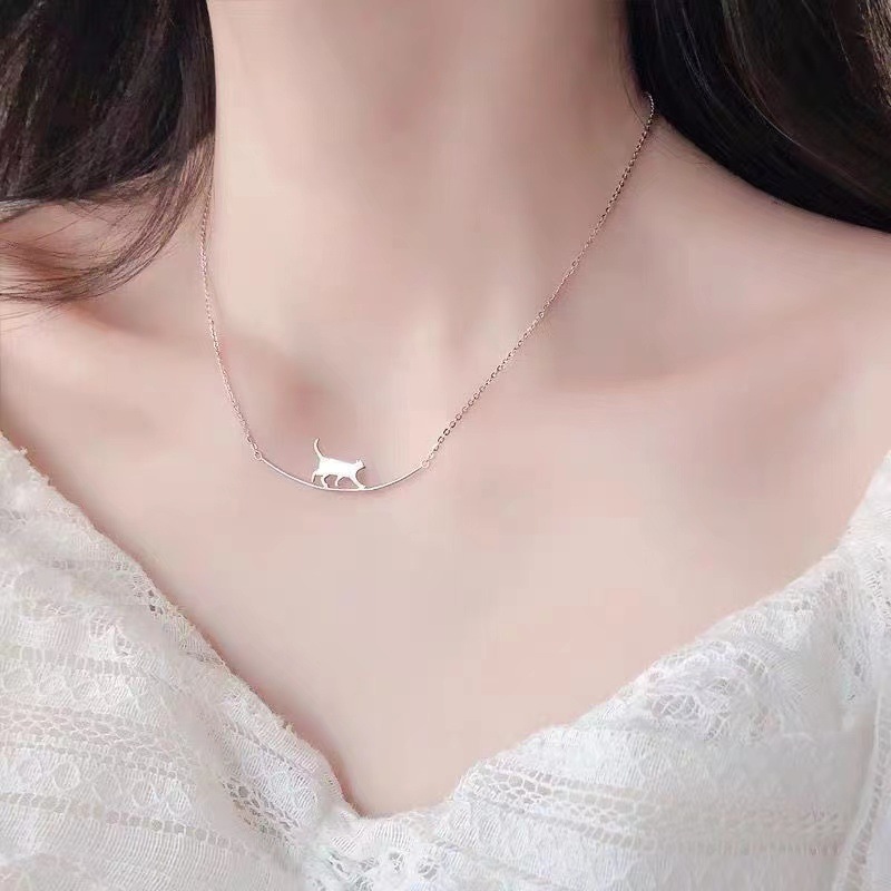 Simple Style Cat Alloy Plating Womenu0027S Necklace 1 Piece