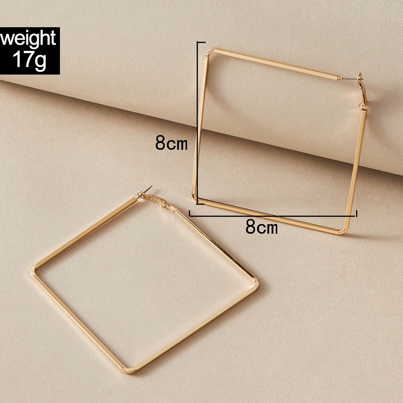 Vintage Style Square Alloy Earrings