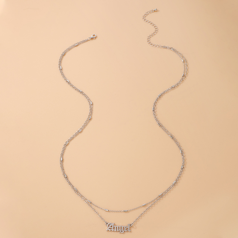 Simple Style Letter Alloy Layered Unisex Waist Chain