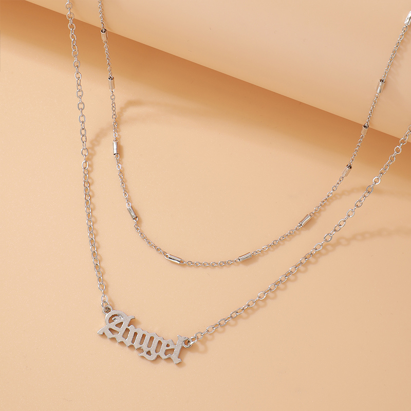 Simple Style Letter Alloy Layered Unisex Waist Chain