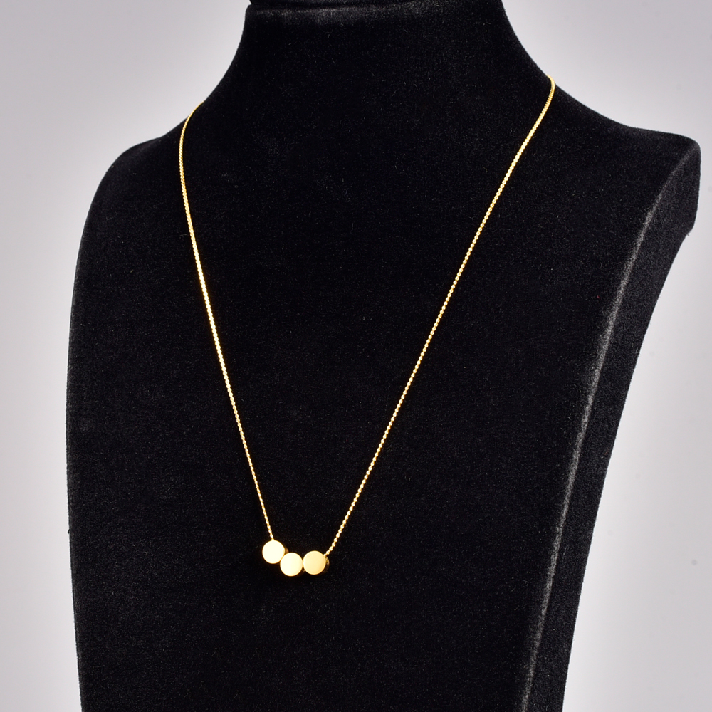 Fashion Geometric Titanium Steel Necklace Plating Stainless Steel Necklaces