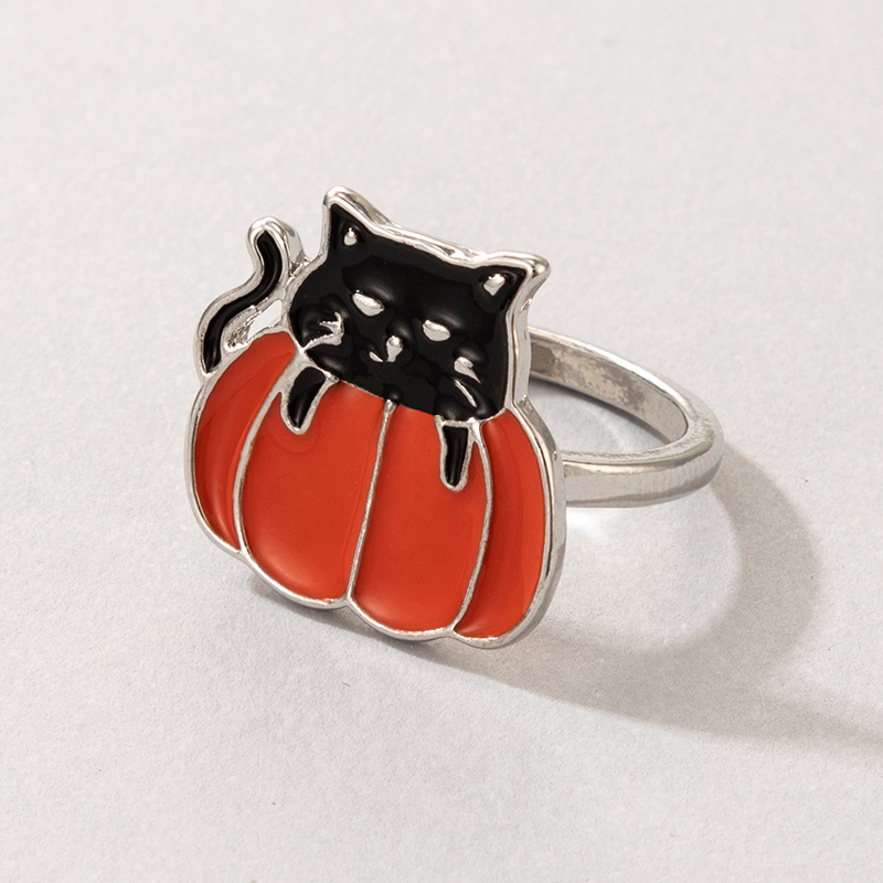 Simple Style Pumpkin Grimace Alloy Plating Unisex Rings