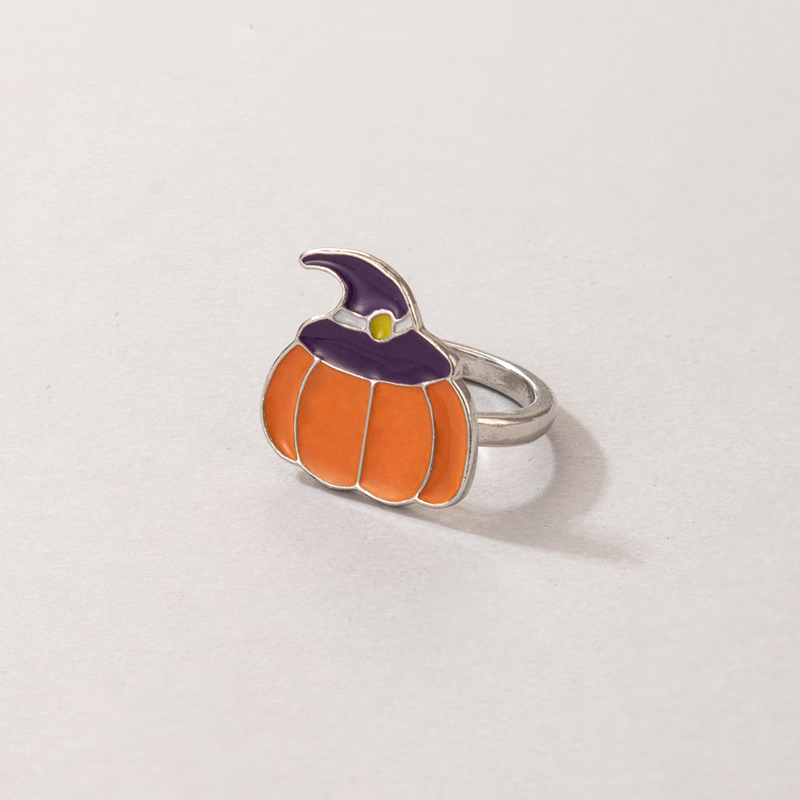 Simple Style Pumpkin Grimace Alloy Plating Unisex Rings