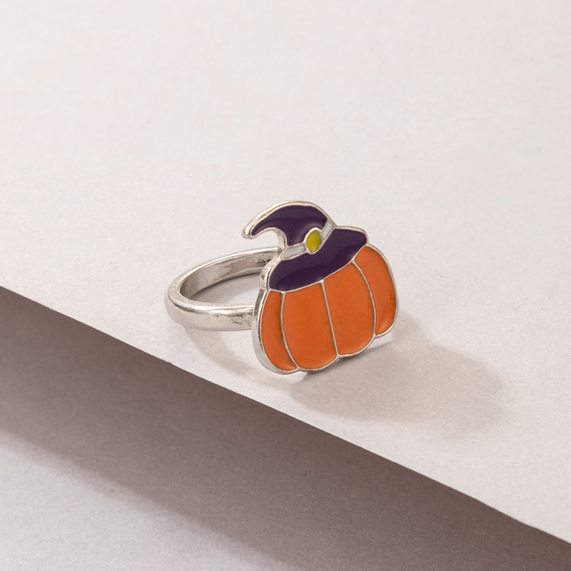 Simple Style Pumpkin Grimace Alloy Plating Unisex Rings