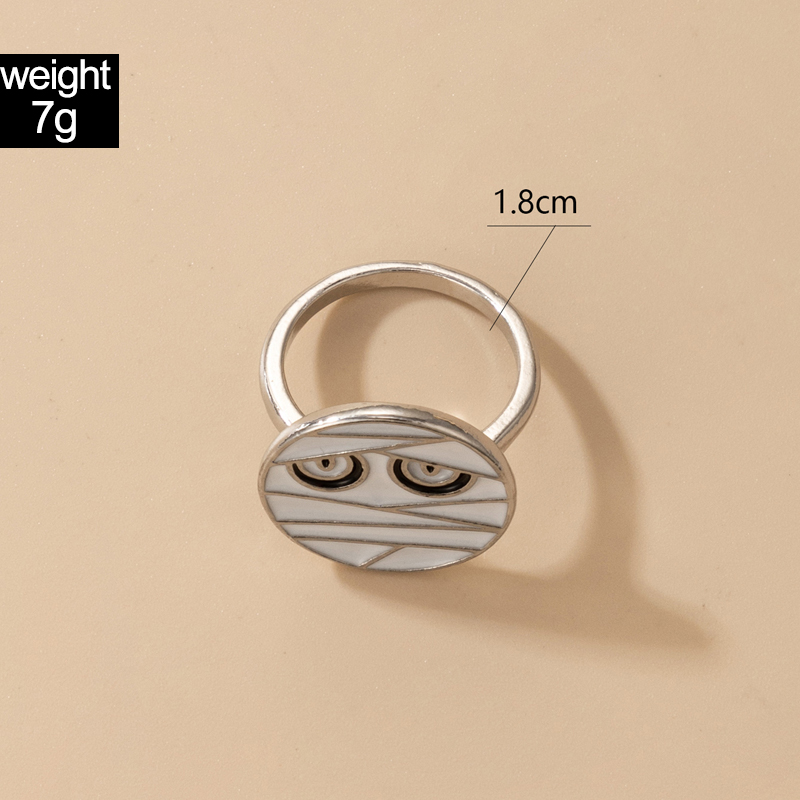 Simple Style Pumpkin Grimace Alloy Plating Unisex Rings