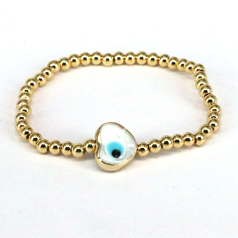 Fashion Devilu0027S Eye Heart Shape Copper Bracelets Irregular Copper Bracelets 1 Piece