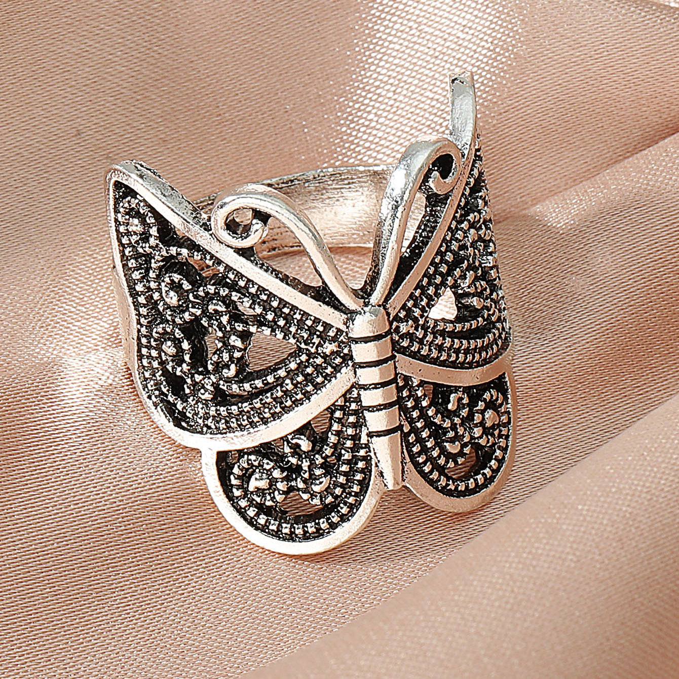 Retro Butterfly Alloy Plating Womenu0027S Rings 1 Piece