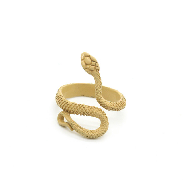 Retro Snake Alloy Plating Unisex Open Ring 1 Piece