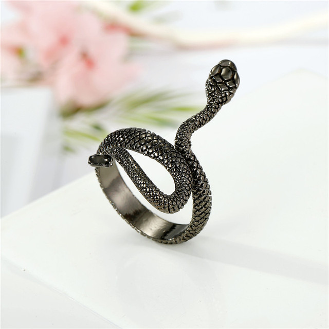 Retro Snake Alloy Plating Unisex Open Ring 1 Piece