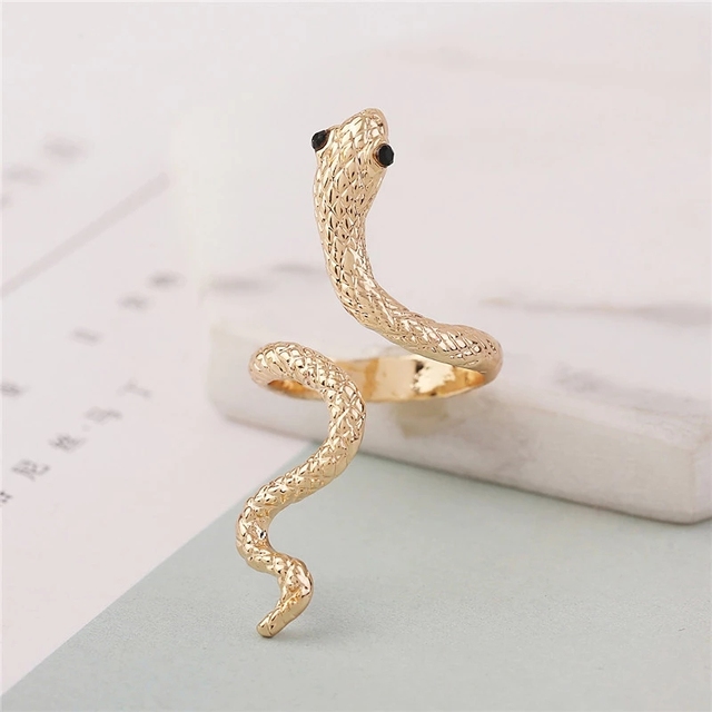 Retro Snake Alloy Plating Unisex Open Ring 1 Piece