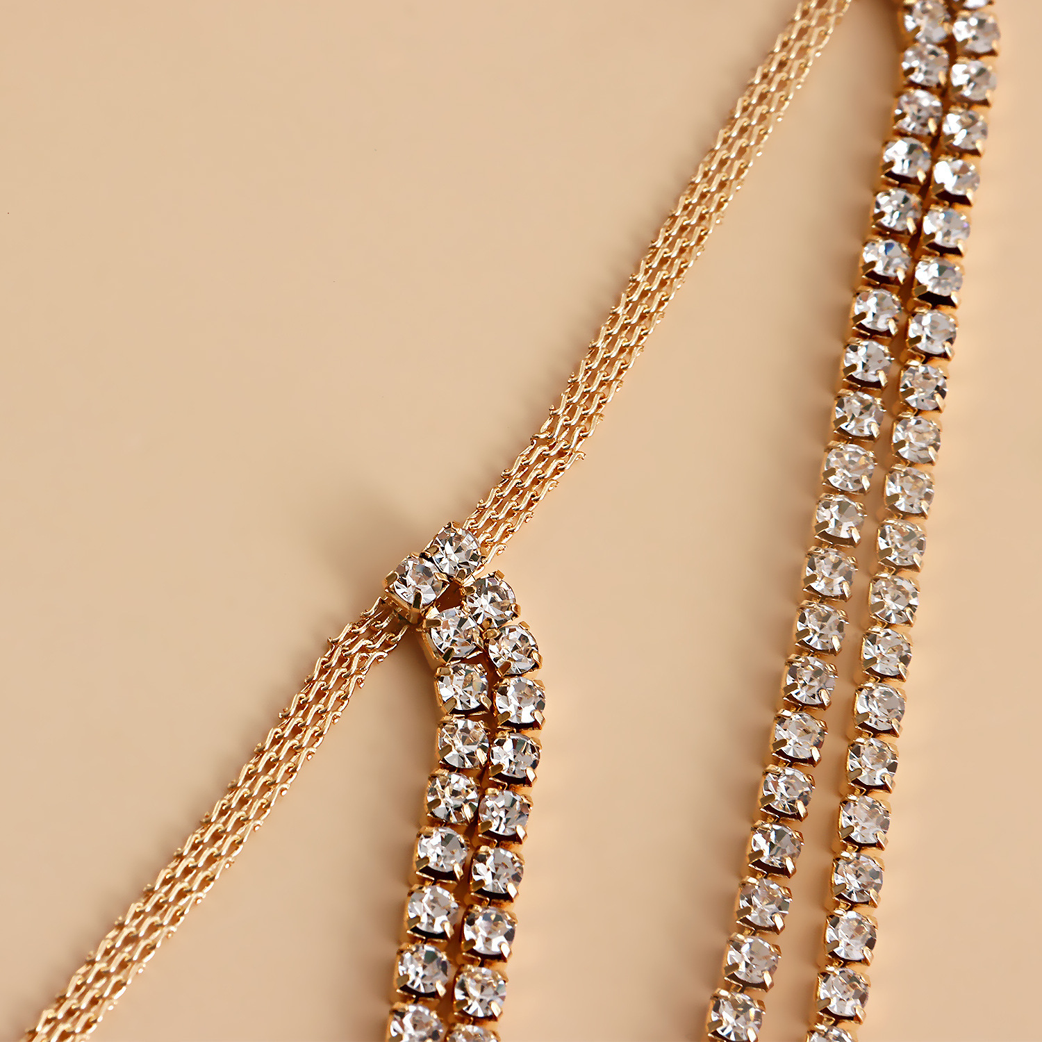 Fashion Geometric Alloy Chain Artificial Diamond Womenu0027S Leg Chain 1 Piece