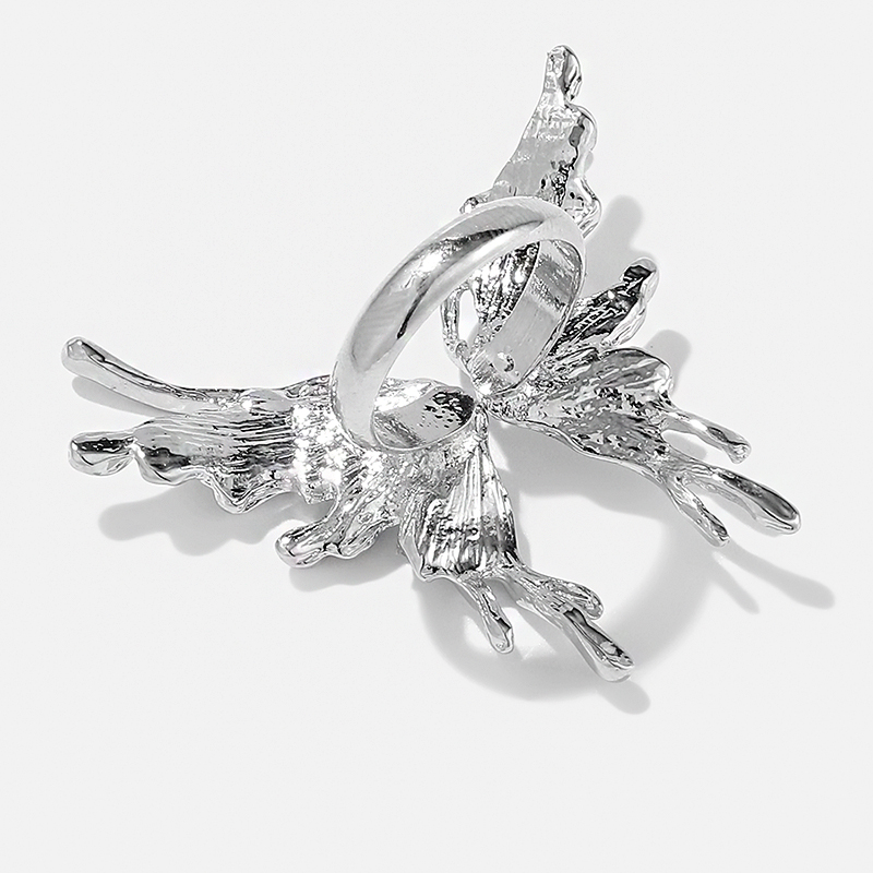 Fairy Style Butterfly Alloy Plating Womenu0027S Open Ring 1 Piece