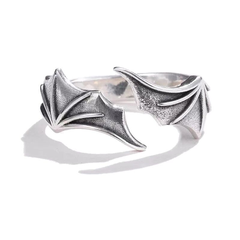 Retro Wings Alloy Asymmetrical Unisex Open Ring 1 Piece