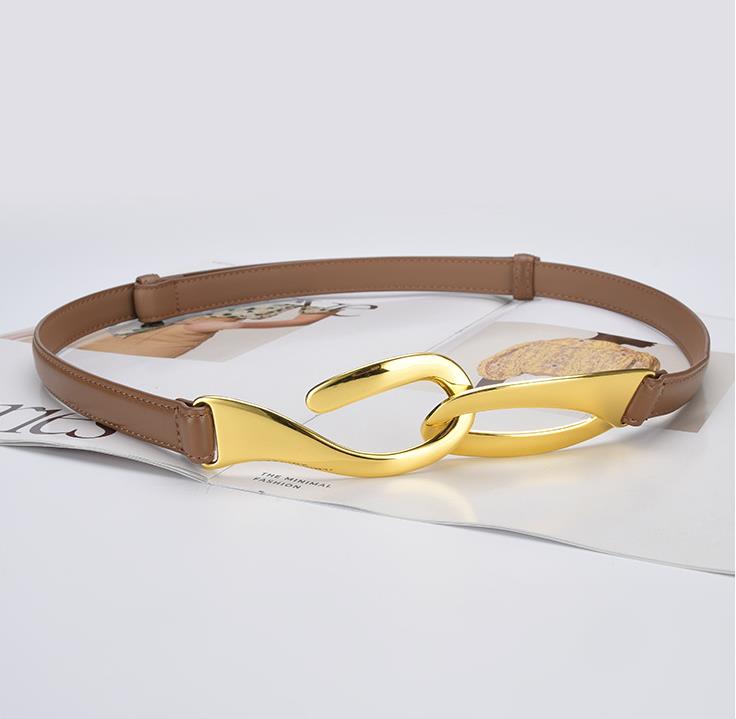 Casual Solid Color Alloy Leather Womenu0027S Leather Belts 1 Piece
