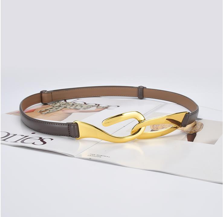 Casual Solid Color Alloy Leather Womenu0027S Leather Belts 1 Piece