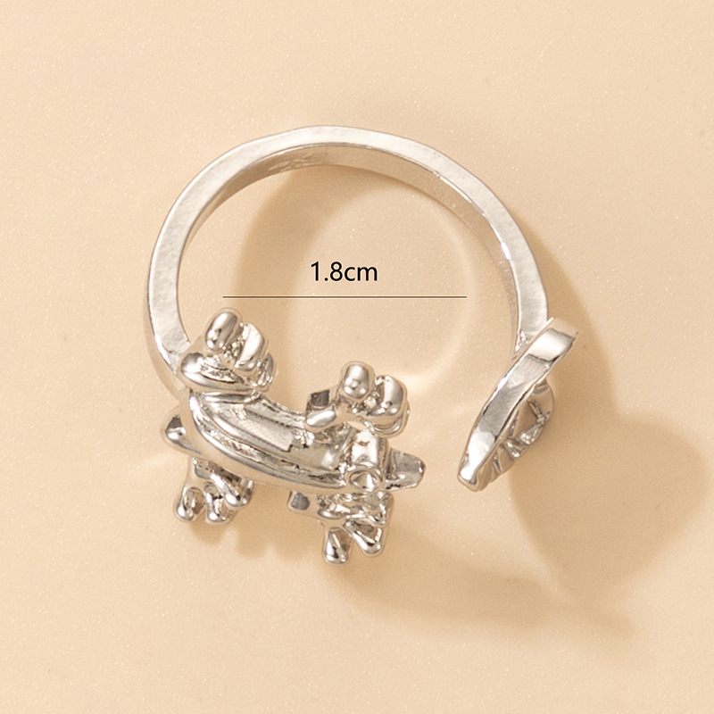 Simple Style Hand Frog Alloy Plating Unisex Rings 1 Piece