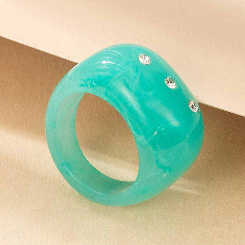 Simple Style Geometric Plastic Epoxy Womenu0027S Rings 1 Piece