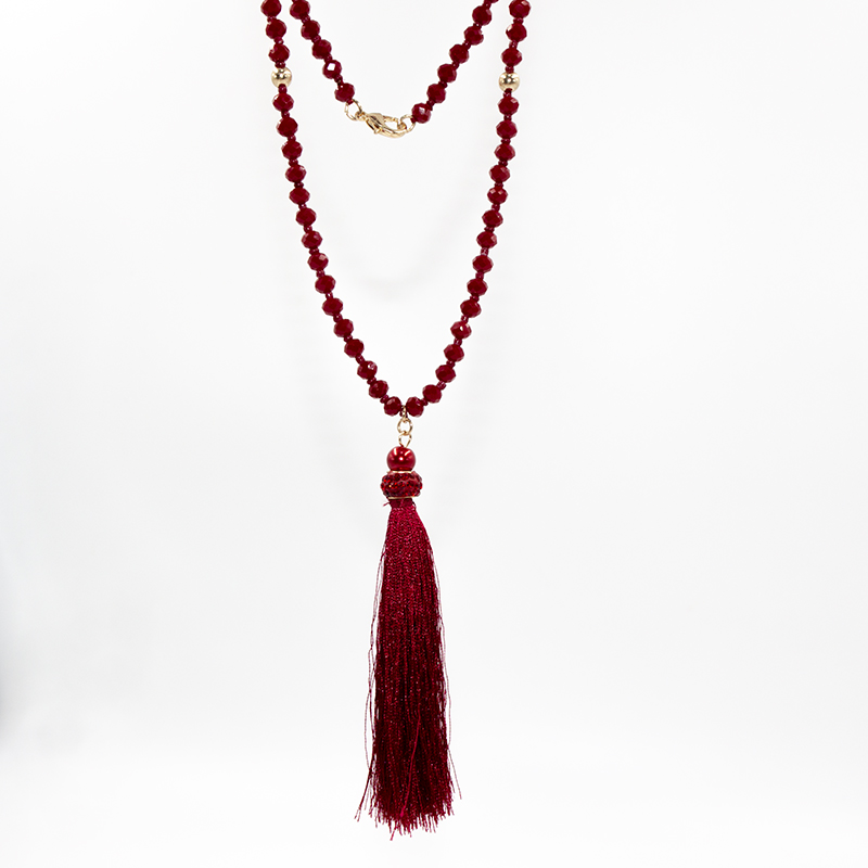 Fashion Tassel Artificial Crystal Imitation Pearl Alloy Beaded Handmade Zircon Womenu0027S Layered N