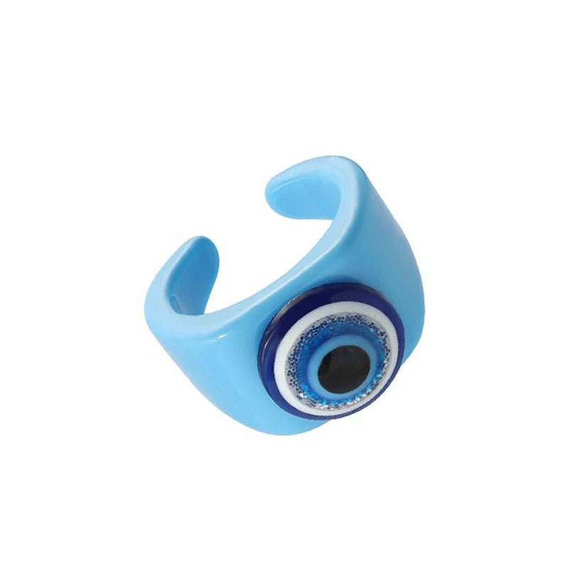 Fashion Devilu0027S Eye Resin Unisex Open Ring