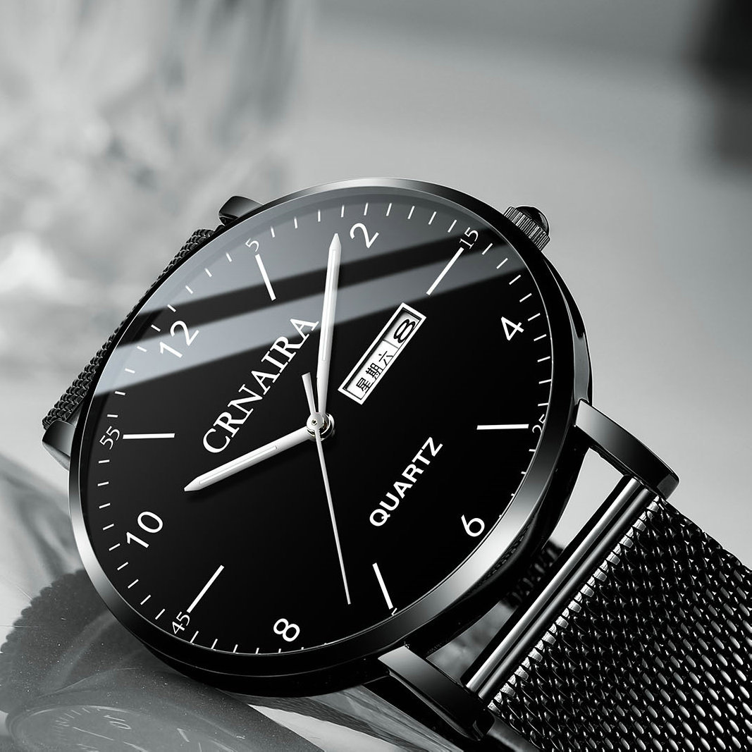 Casual Number Buckle Quartz Menu0027s Watches