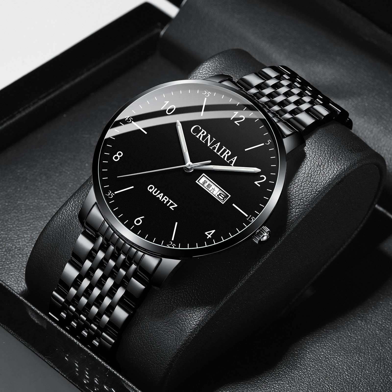 Casual Number Buckle Quartz Menu0027s Watches