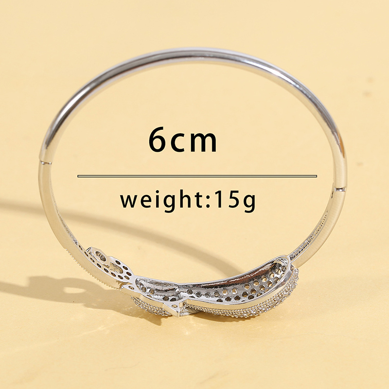 Fashion Cat Alloy Inlay Zircon Womenu0027S Bangle 1 Piece