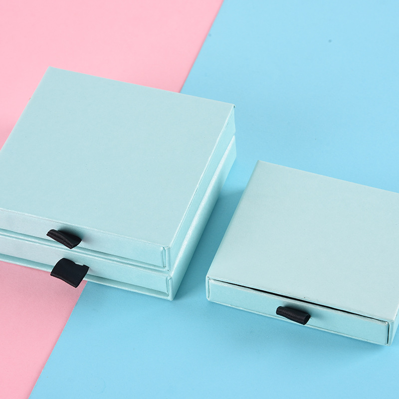 Simple Style Solid Color Paper Jewelry Boxes 1 Piece