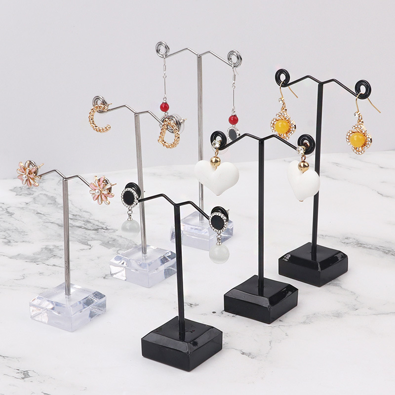 Simple Style T Shape Arylic Stoving Varnish Jewelry Rack